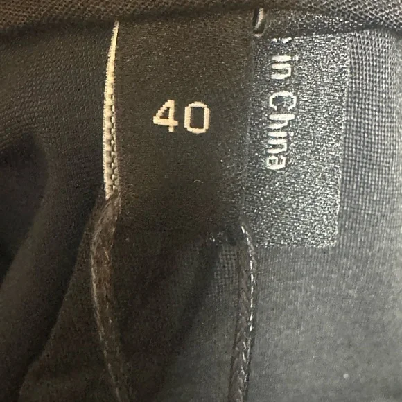 NEW Theory Zaine Precision Ponte in Baltic Deep Navy Straight Leg Pants, Size 40